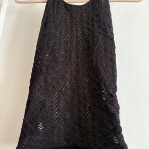 NWT Free People Black Lace Halter Size XS/S - Picture 1 of 5